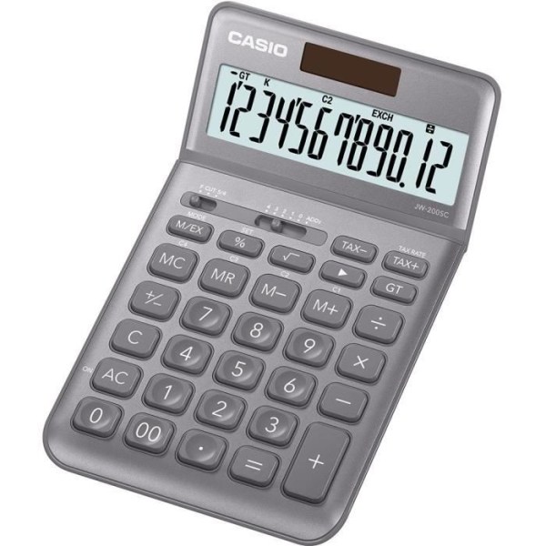 CASIO Desktop-kalkylator JW-200SC-GY-S-EP grå Grå