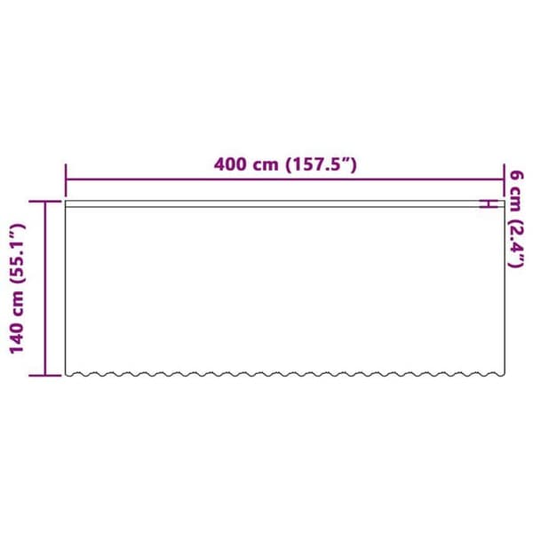 Blommönstrad spetsgardin - vidaXL - Vit - 140x400 cm - Polyester - Ljusfilterande - Lätt - Hållbar Vit