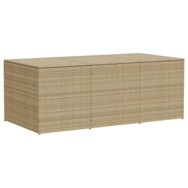 Trädgårdsförvaringslåda blandad beige 984L flätad resin