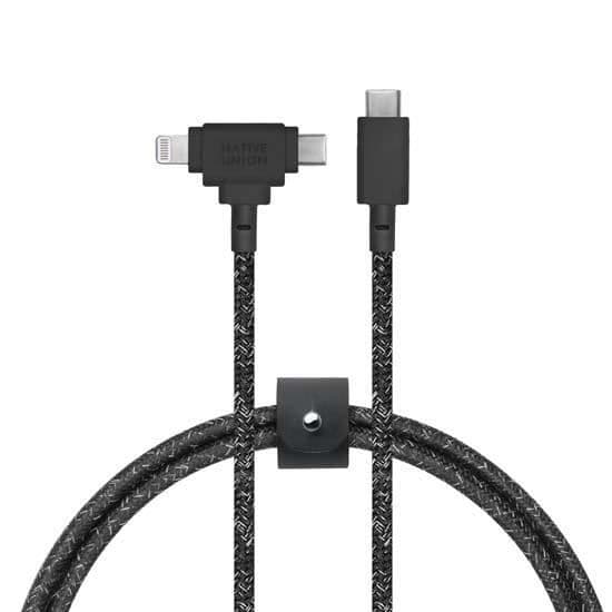 Native Union ECO Belt Kabel 2-i-1 USB-C/Lightning 1,8 m Cosmo Cosmo