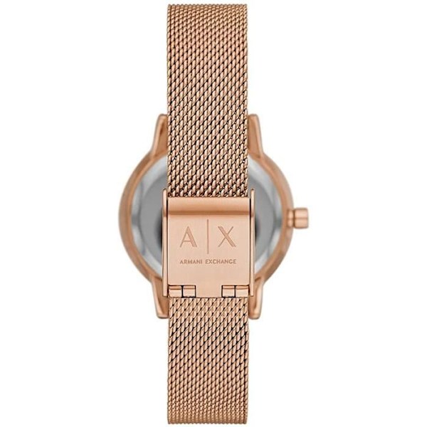 Armani Exchange Damklocka Quartz Analog Analog Stålarmband Ip-rosé AX7121 Ip-rosé