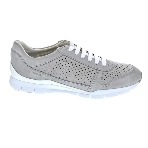 Låga sneakers - Geox Sukie - Dam - Grå - GEOX - Spetsar - Textil - Platt - 36