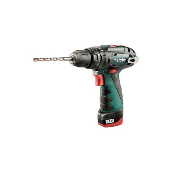 Sladdlös slagborrskruvmejsel - Metabo - 600385500 - 10,8 V - 2 Ah - 2 batterier