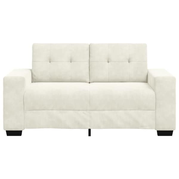 Kökssoffa Loveseat Crème 120 cm i Sammet