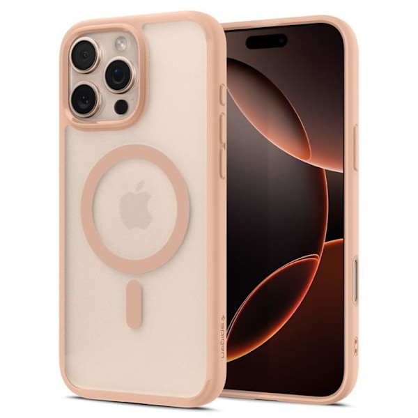 Coque för iPhone 16 Pro - Spigen Ultra Hybrid T MagSafe - Frost Rose Titan rosa