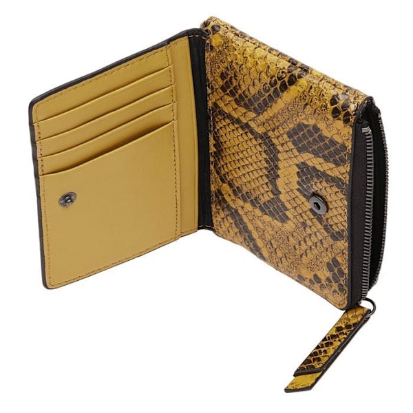 LIEBESKIND BERLIN Gul läderväska för kvinnor - Snake Smilla Wallet S Dijon 129889 gul