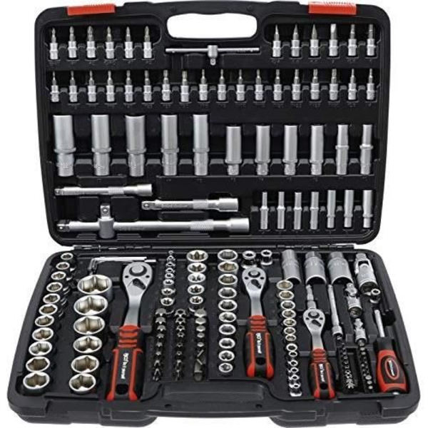 KRAFTMANN hylsa set - 15219 - 17 SW hylsor 10-32mm, 30 bitar, vändbar spärr 1/2'', 3/8'' och 1/4''