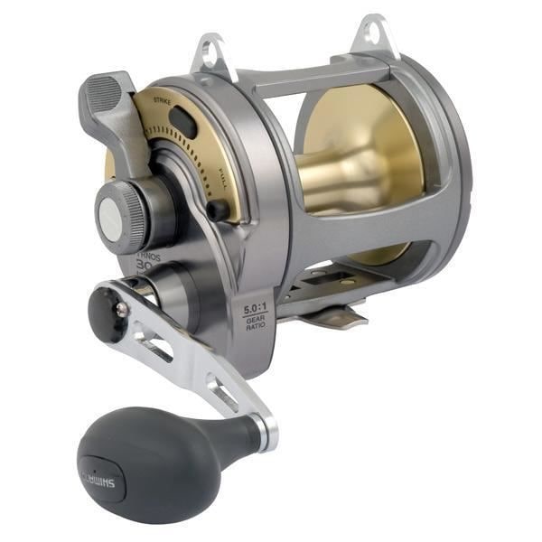 Dragspö - Shimano - Tyrnos - Vit - Enkel och dubbel hastighet - Havsfiske Vit