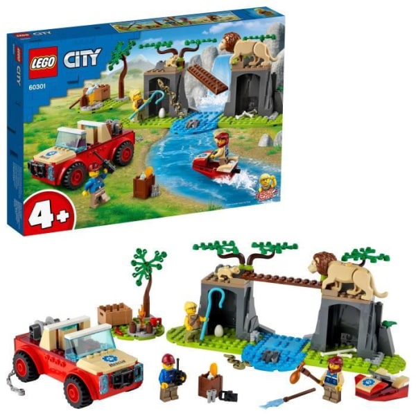 LEGO® 60301 City Wildlife Wild Animal Rescue ATV, terrängbilsleksak med minifigurer