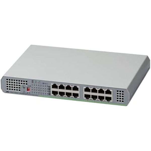 Switch - ALLIED TELESIS - AT-GS91018XST-50 - 16 portar - 10 Gigabit Ethernet - Extern strömförsörjning Grå