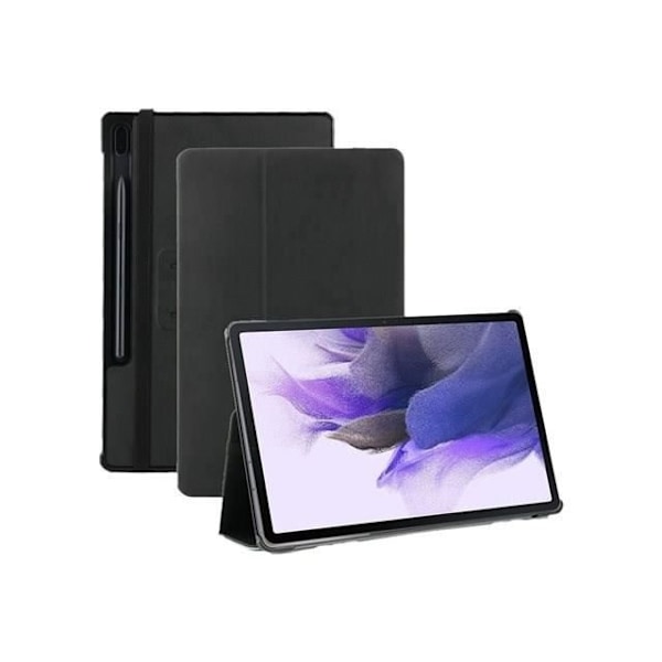 Mobilis C2 - Fodral med flik för surfplatta - skyddsfodral - svart - 12.4" - för Samsung Galaxy Tab S7 FE Svart