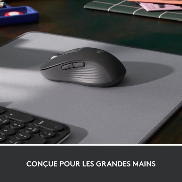 Mus - Trådlös - Logitech - Signature M650 L - Högerhänt - Grafit