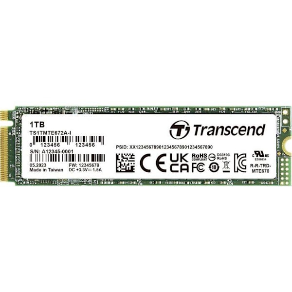 Transcend 1 TB intern PCIe SSD TS1TMTE672AI-VS1