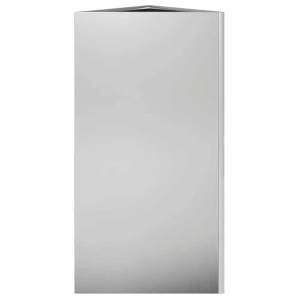 vidaXL Triangulär planteringslåda 40x40x75 cm galvaniserat stål 851167