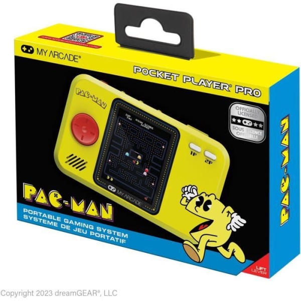 Retrokonsol - Atari - Pocket Player PRO Pac-Man - 7 cm högupplöst skärm - Arkadspel