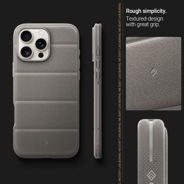 Coque - Caseology - Athlex Mag - iPhone 16 Pro - Grå - TPU - Stötskydd Grå