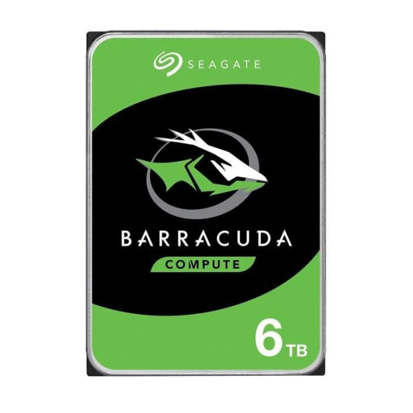 Seagate Barracuda 5400 6TB HDD enkel Desktop Barracuda 5400 6TB HDD 5400rpm SATA seriell ATA 6Gb/s NCQ 256MB cache 89cm 3,5p BLK