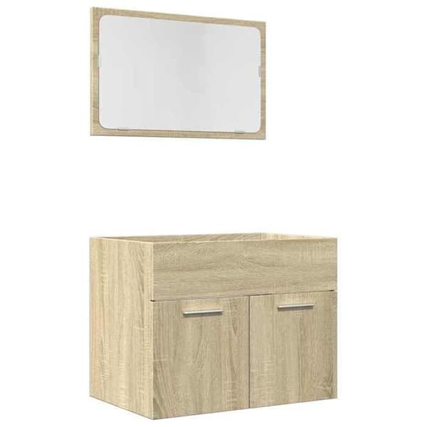vidaXL Badmöbelset 2 delar ek sonoma 856372