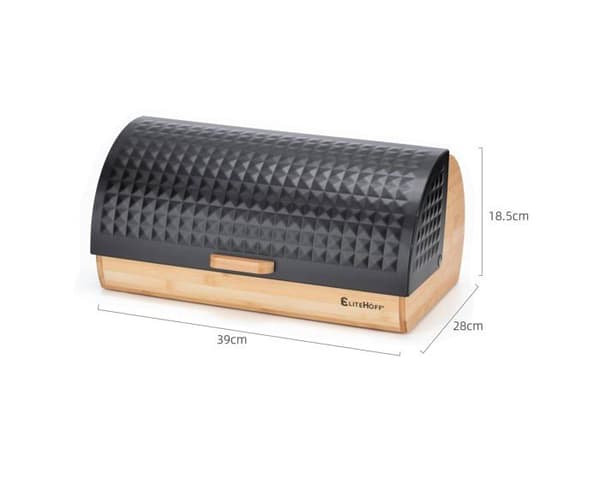 Brödlåda - Elitehoff E-6065 - Bambu - Svart - Modernt Design Bambu