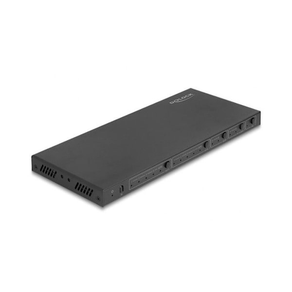 Switch HDMI - Delock - 66454 - 4 x HDMI in - 2 x HDMI out - 4K 60 Hz med ljudextraktor