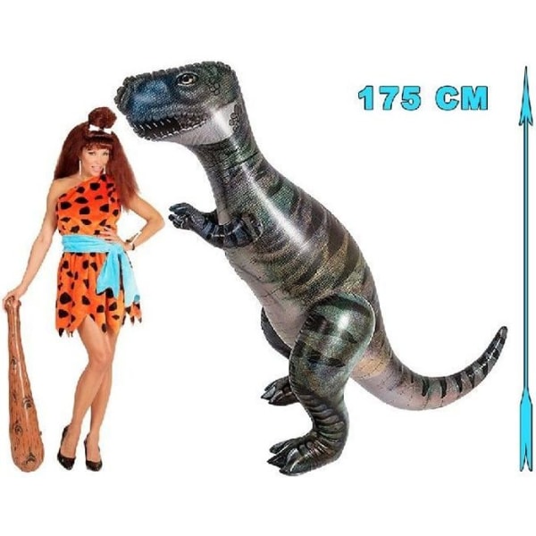 Uppblåsbar leksak - OUT OF THE BLUE - PVC dinosaurie 175 cm - Utomhus - Grå