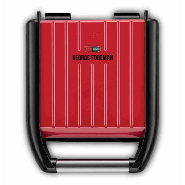 Kompaktgrill - GEORGE FOREMAN - 25030-56 - 1200 W - 3 portioner - Stål - Röd Röd