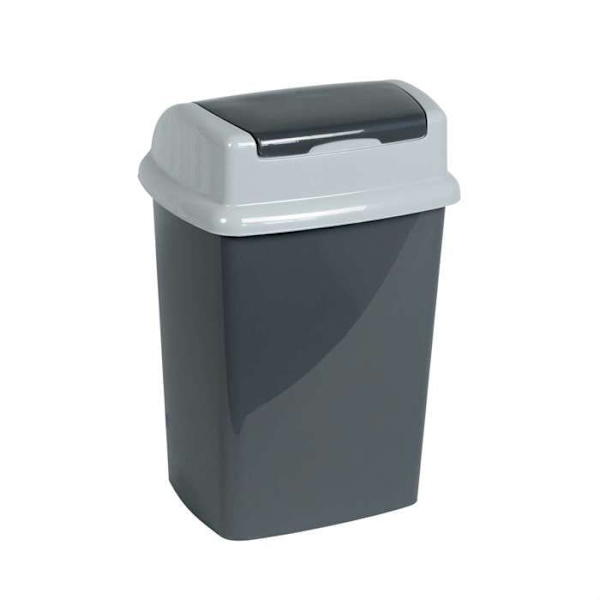 MAUL Soptunna MAULswing 5 l Plast 20 x 16 x 29 cm mörkgrå grå