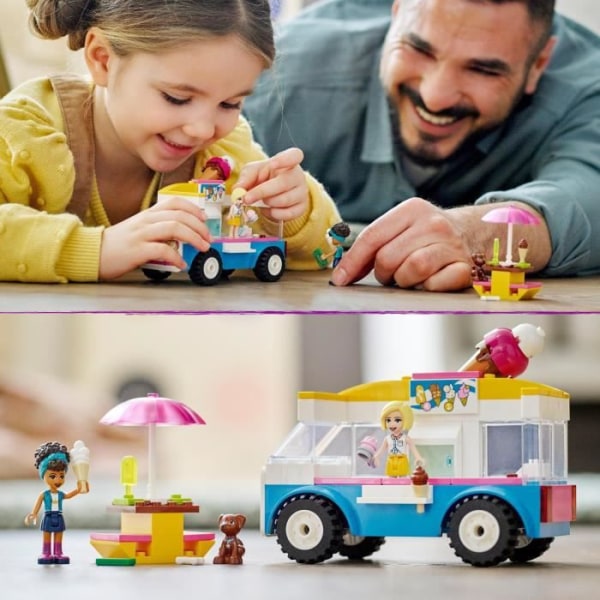 LEGO® 41715 Friends glassbil, byggbar leksak med hund, fordon och instrumentbräda och Andrea minidockor från 4 år och uppåt