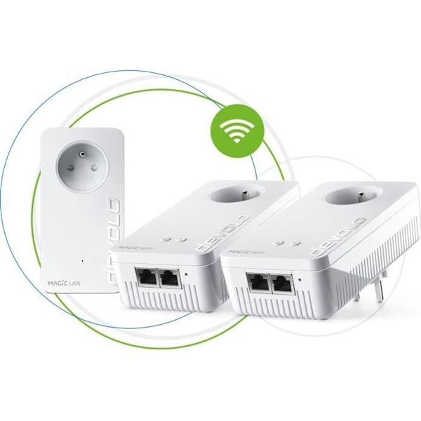 DEVOLO Magic 2 WiFi nästa - Multiroom Kit - 3 CPL-adaptrar - 2400 Mbit/s