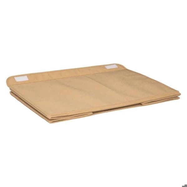 Barnkista jute med pompom 36x57cm brun