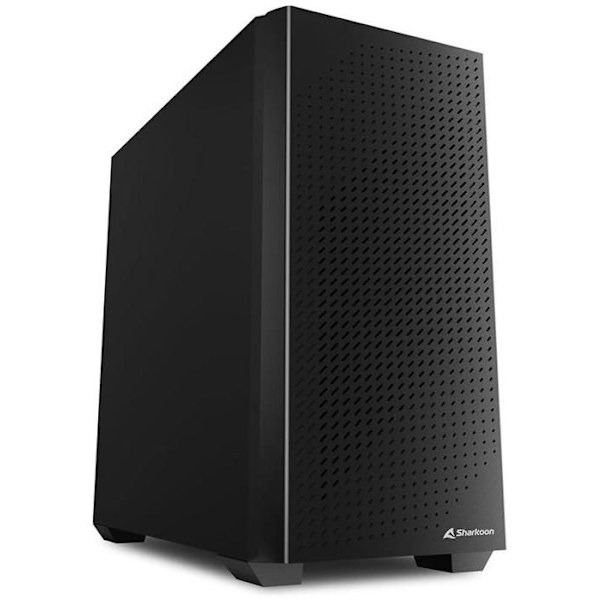 Miditorn PC ATX - Sharkoon - VS9 - Svart - 2 x USB-A 3.0 - Förinstallerad 120 mm fläkt Svart