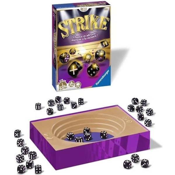 Strike party game - Ravensburger - Tärningskastning - 2 till 5 spelare från 8 år Flerfärgad