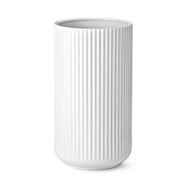 Vas i porslin - Lyngby - 38 cm - Vit - Skandinavisk stil - Bauhaus design Vit