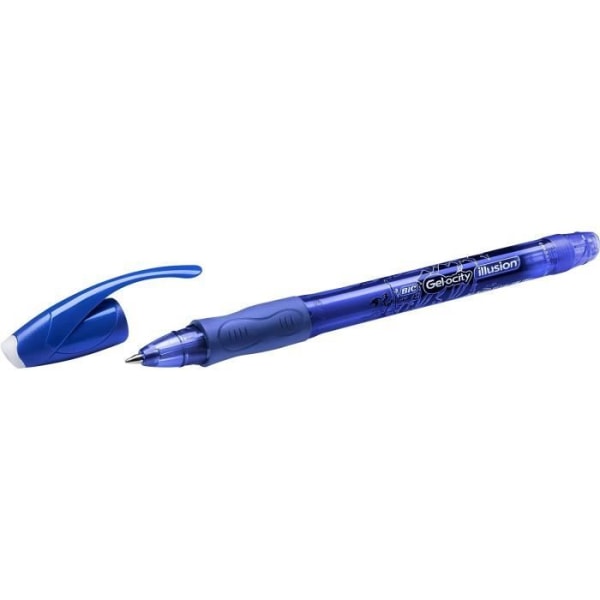 BIC Gel-ocity Illusion Erasable Gel Pen Medium Tip (0,7 mm) - Blå och Svart