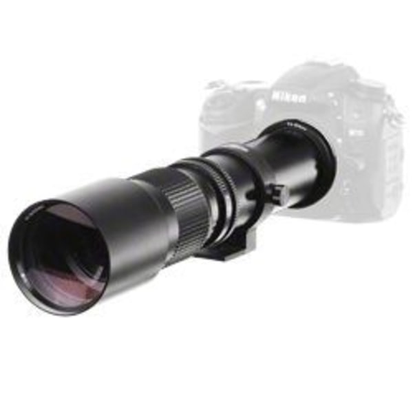 WALIMEX 500-8.0 objektiv för Nikon AF/MF - 4/4 struktur - Brännvidd 0-500 mm