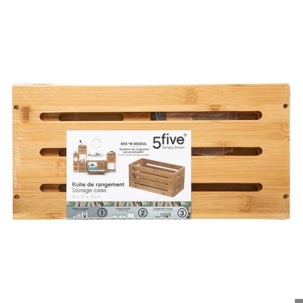 Bambu-korg 15x31cm "Mix N' Modul" brun