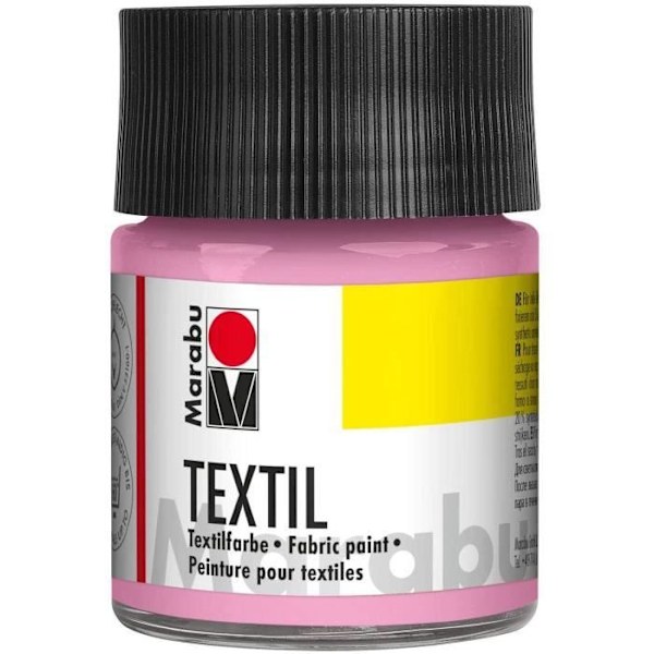 Textiltygsfärg, 50 ml, ljusrosa