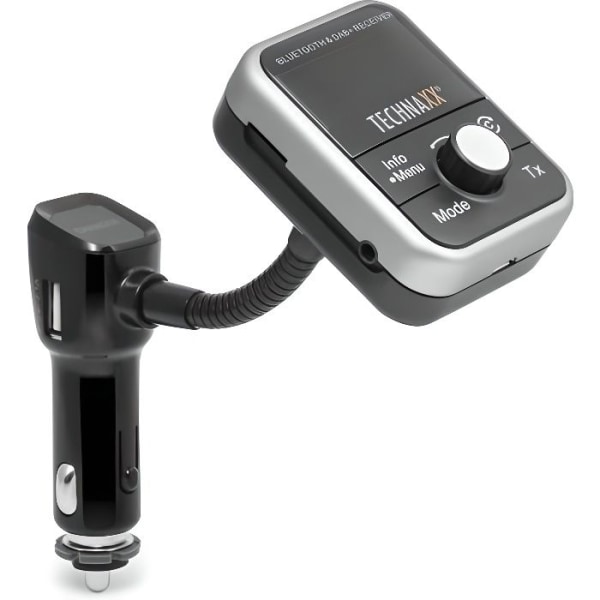Bluetooth DAB+ och FM-radio med handsfree-funktion, USB-funktion, radio och MP3-spelare