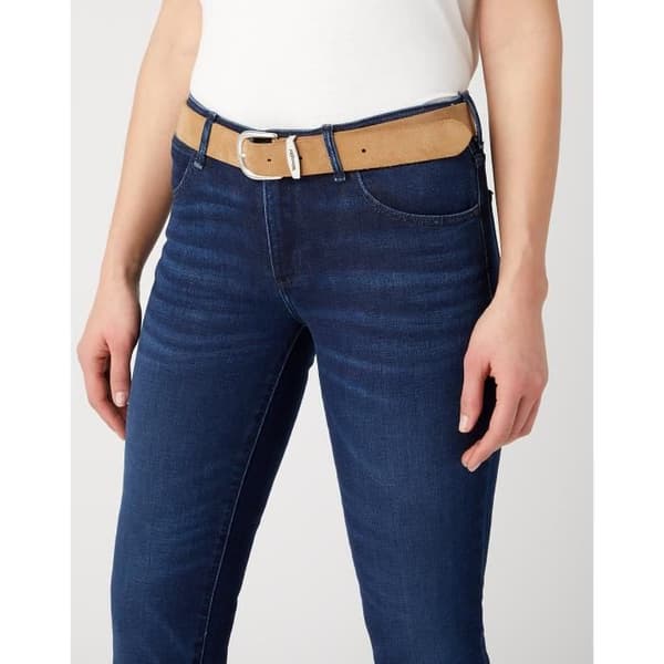 Wrangler Easy dambälte Brun mocka 80 cm