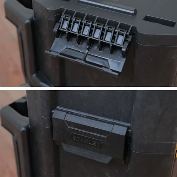 STANLEY 3-i-1 Modulo Verktygsvagn med Låda Touchlås Box 1-79-206 - Beständig polypropenstruktur Gul