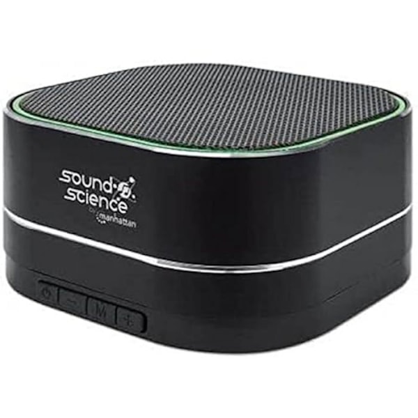 Bluetooth-högtalare - MANHATTAN - W128290959 - Metallisk - 6 timmars batteritid - Inbyggd mikrofon Svart