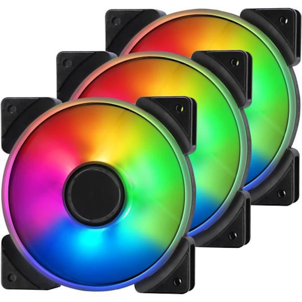 FRAKTISK DESIGN PC-fläkt Prisma AL-12 ARGB 3-pack - 120mm