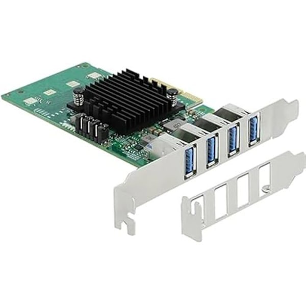 PCI Express-kort - DeLOCK - 89048 - 4 portar USB 3.0 - Quad Channel - 5 Gbps