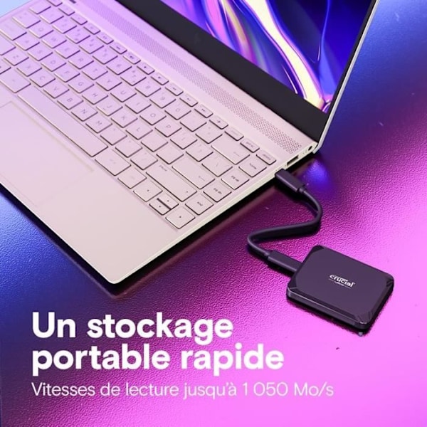 Crucial X9 4To Extern Bärbar SSD-disk