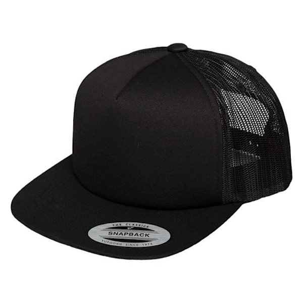Truckerkeps - Flexfit - Svart skum - One Size - 60% Bomull - 40% Polyester svart