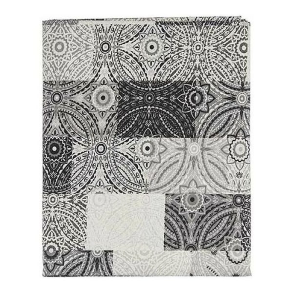 Mandala bordsduk grå canvas (140 x 180 cm)