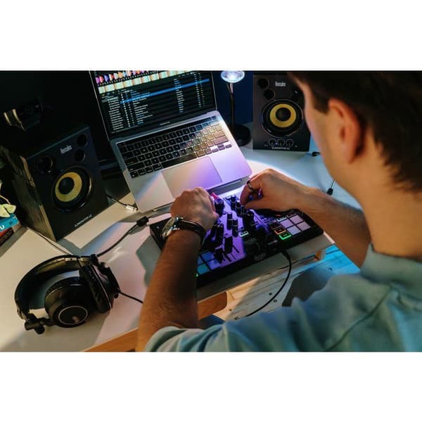 DJ-kontroller USB - DJ Control Inpulse 200 MK3 - USB-C bussdriven - Taktile joghjul 90 mm - 4 multifunktionella pads