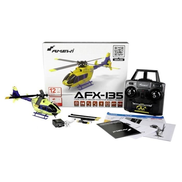 Amewi AFX-135 Alpine Air Ambulance RC Helikopter redo att flyga (RtF)