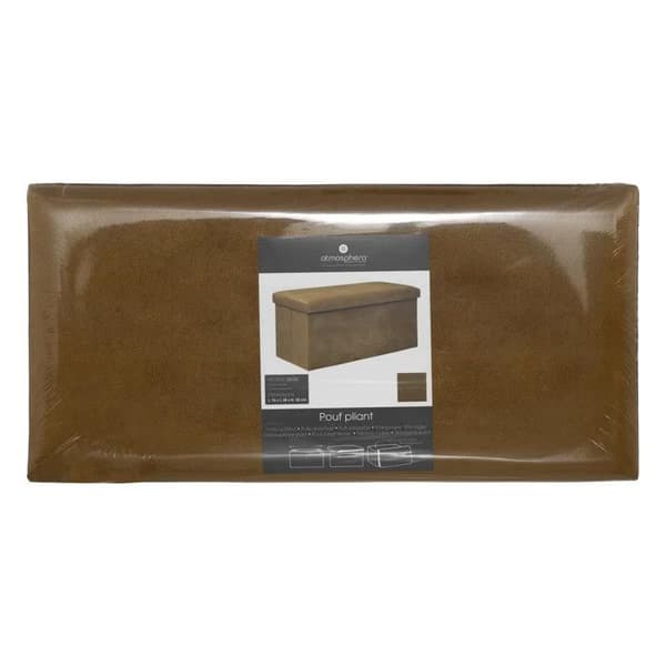Fällbar dubbelpuff "Lilou" i sammet 76x38cm senapsgul Ockra