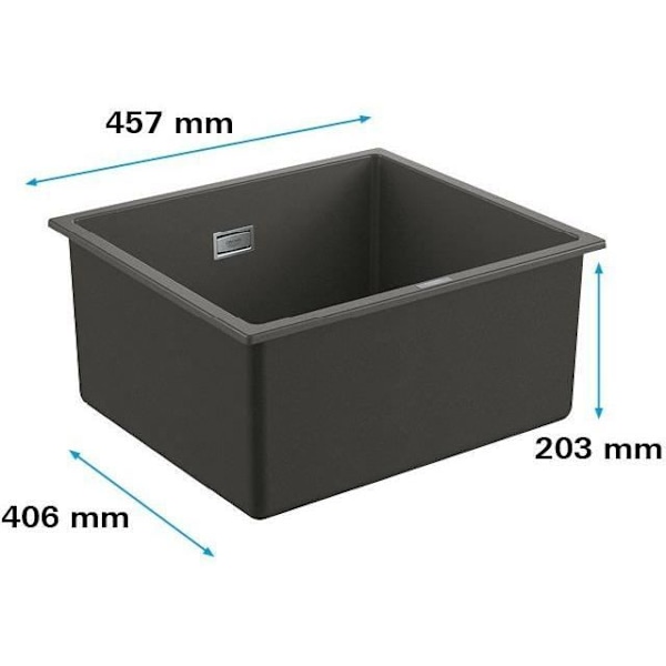 GROHE Kompositvask K700U 457 x 406 mm Granitgrå 31653AT0